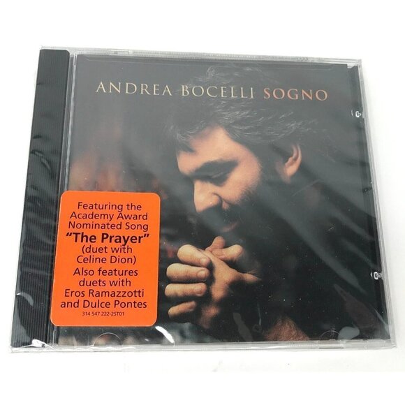 2 New 90s Andrea Bocelli CDs Sacred Arias 1999 and Sogno 1998 The Prayer - Picture 7 of 8